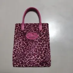 レトロ　HELLO KITTY ヒョウ柄 トートバッグ
