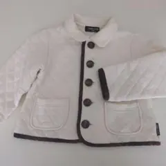 COMME CA ISM ベビー100アイボリー ガーゼキルティングジャケットのサムネイル