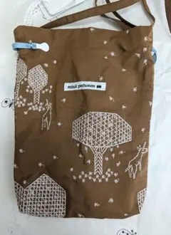 新品✳ミナペルホネンサコッシュ mori no hoshi*brown - メルカリ