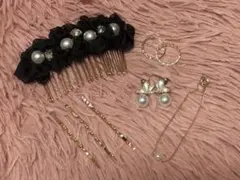 結婚式 お呼ばれ アクセサリー 9点セット