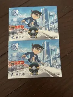 名探偵コナン 横浜市 コラボ ステッカー 2枚セット