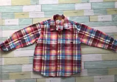 美品☆ ミキハウス DOUBLE.B チェックシャツ 100