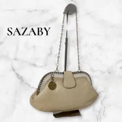 SAZABY カゴバッグ ショルダーバッグ クラッチバッグ 2WAY チェーン