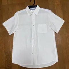 ikka 白の襟シャツ