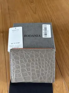 RODANIA 二つ折り財布 グレー オレンジのサムネイル