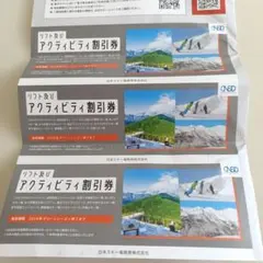日本駐車場開発 優待 アクティビティ割引券3枚