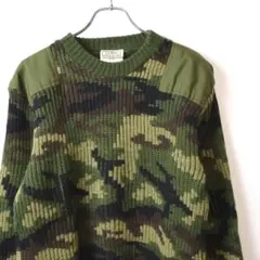 美品 80s L.L.Bean Command 迷彩 ENGLAND ニット