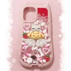 iPhone16 ケース デコ電 地雷系 量産型 平成女児 埋めつくし 現品26