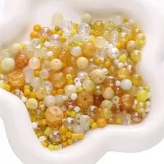 黄色系ビーズ
