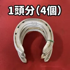 蹄鉄　使用後　本物　1頭分　（4個）