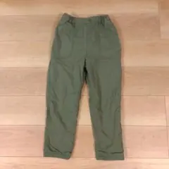 １３０cm　 UNIQLO カーキ裏地ボアパンツ