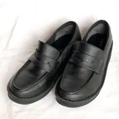 ドルチェ ステッチダウンローファー コインローファー 牛革 シボ革 23.5