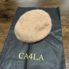 CA4LA ベージュ ベレー帽
