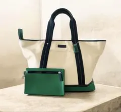 美品　COACH コーチウィークエンド トートバッグ シグネチャー ポーチ付