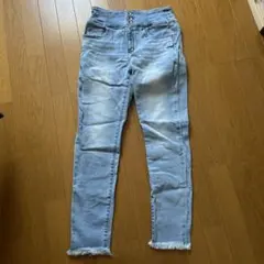 AZUL by moussy スキニーデニム ライトブルー