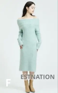 お値下げ‼️新品★ESTNATION 2WAYニット　ロングワンピース