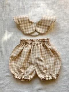 ハンドメイド　かぼちゃパンツ　70 80 90 スタイ　360 ベビー