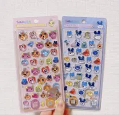 2枚セット　たまごっち　硬い3Dシール　ドロップシール　手帳　シール交換