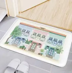 페라나칸 빌딩 디자인 야외 도어 매트 40x60cm