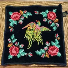 ［美品］フェイラーFEILERタオルハンカチ 花と鳥