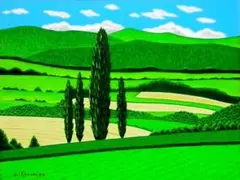 ★セブンスターの木・肉筆油彩画・F6キャンバス ☆セブンスターの木・肉筆油彩画・F6キャンバス - メルカリ