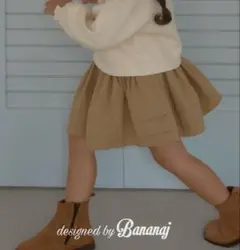 bananaj スカート　キュロット　ベージュ　未使用　秋服　Sサイズ