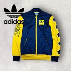 【アディダス】中綿ジャケット　裏地フリース　S アームデザイン　d