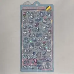 ボンボンドロップシール みずいろボンボン うさぎ 水色