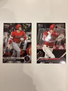 【美品】topps now 大谷翔平 2021 初MVP & 2023MVP