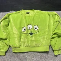 エイリアン刺繍グリーントレーナー