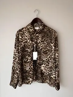 【新品タグ付】COLUMN コラム レオパード柄 オープンカラーシャツ ヒョウ柄