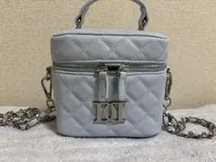 Darich ダーリッチ バニティバッグ シルバー ブルー
