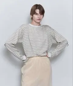 ＜6(ROKU)＞コットン ボーダー ロングスリーブTシャツ