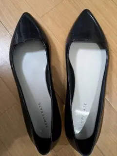 TEMPERATE ブラック フラットシューズ レインシューズ　24.5