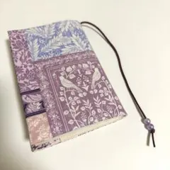 パッチワーク柄　ハンドメイドブックカバー
