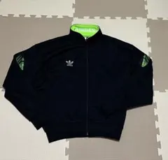 ※希少 【美品】90s アディダス トラックジャケットＬ　黒 デサント製 YKK