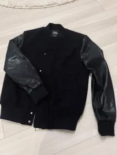 本日限り価格！美品、ZARA メンズ ボンバージャケット　Sサイズ ブルゾン 黒