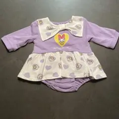 新品　ディズニー　デイジー　リトシー　ロンパース　70 80 パープル　ハート