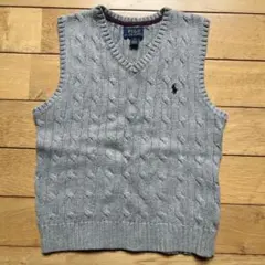 Polo Ralph Lauren ケーブルニット ベスト グレー 6