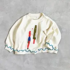 マエウシロプリントトレーナー/前後プリント