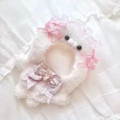 ぬい服♡アザラシ♡ピンク♡リボン♡きぐるみ♡ちびぐるみ♡にじぱぺっと♡いつぬい