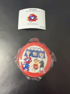 【完売品】　Expo 2025 ミャクミャク 缶マグネット　またね！　赤