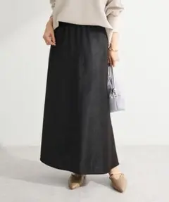 光沢サテンナロースカートのサムネイル