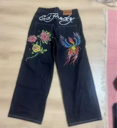 Ed Hardy デニムパンツ 32インチ 刺繍デザインのサムネイル