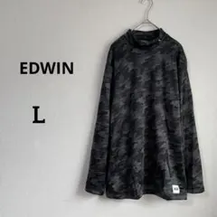 新品未使用タグなし【EDWIN】しまむら　L 裏ボア長袖　黒
