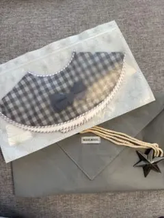 MARLMARL チェック柄スタイ リボン付き