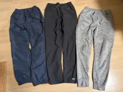 160サイズ 長ズボン 3点セット まとめ売り ネイビー・グレー・ブラック