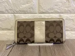 Coach 長財布 ブラウン/ベージュ