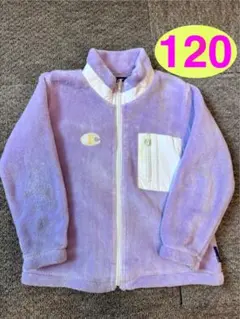 Champion フリースジャケット 120cm パープル_中古