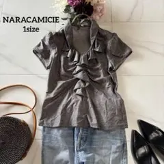 NO.4-146 NARACAMICIE フリル半袖Tシャツカットソーのサムネイル